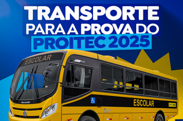 Transporte para a prova do PROITEC