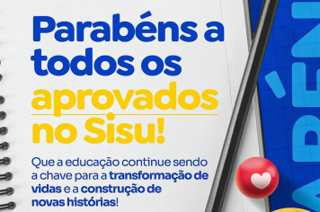 PARABÉNS AOS APROVADOS! 
