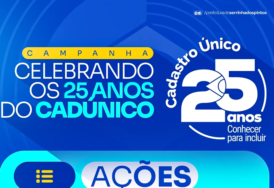 Ação em celebração aos 25 anos do CadÚnico