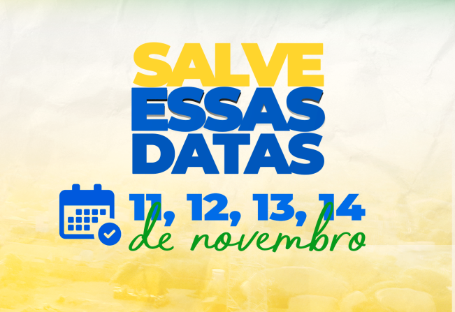 Salve essas datas na agenda vamos comemorar juntos!