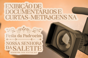 Exibição de documentários e curtas-metragens