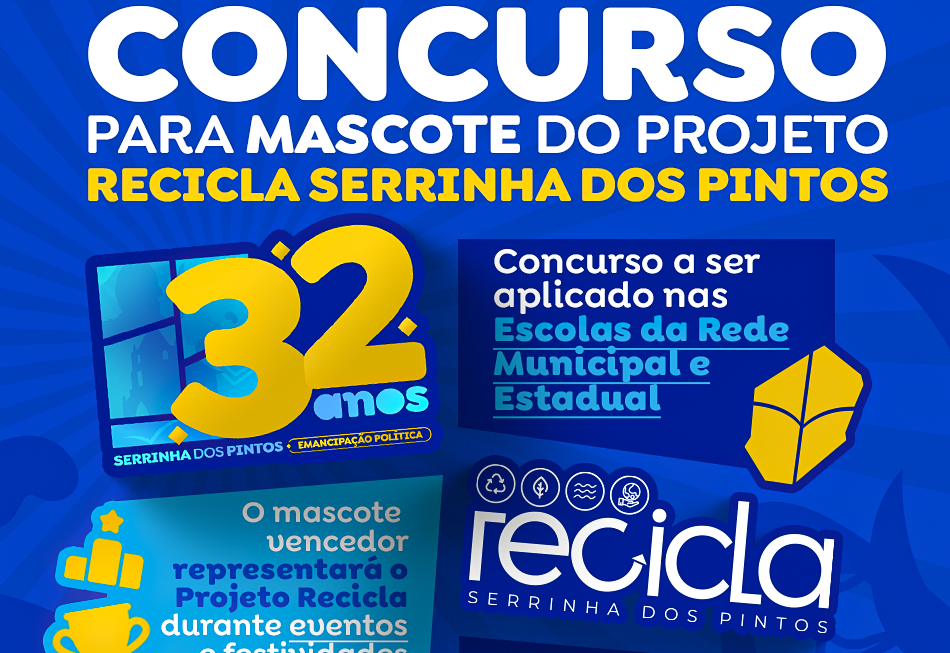 Mascote para o Recicla Serrinha dos Pintos