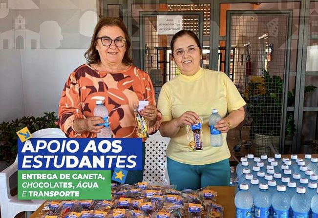 Secretaria de Educação, entrega kits para aluno que iram realizar prova do enem 